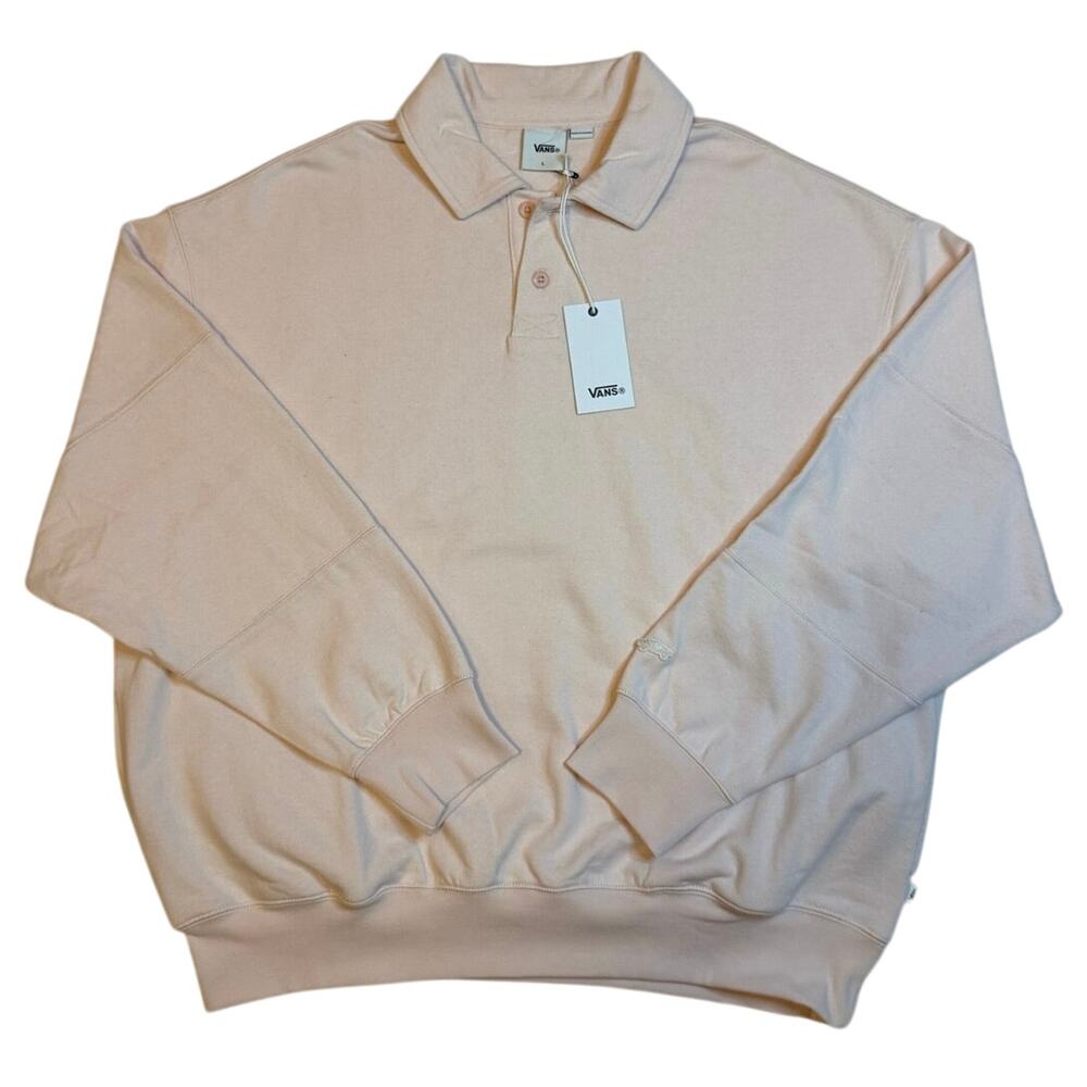 VANS Long-sleeve Heavyweight Polo sz: LARGE  NEW WITH TAGS